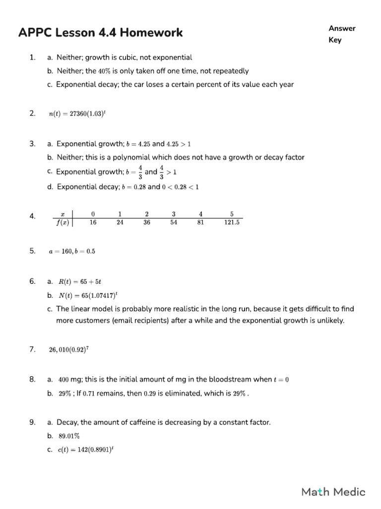 Assignment 4.4 (Key) | PDF