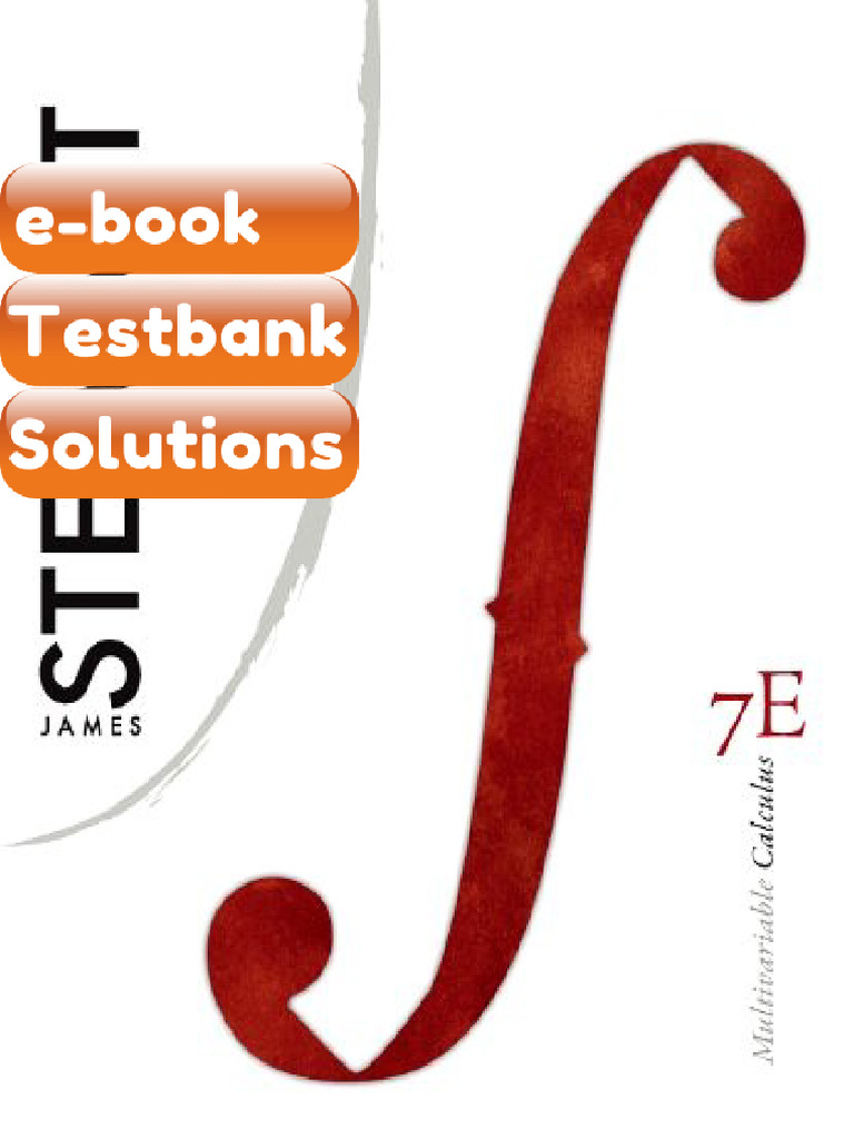 Complete Test Bank of Multivariable Calculus 7th Edition | PDF ...