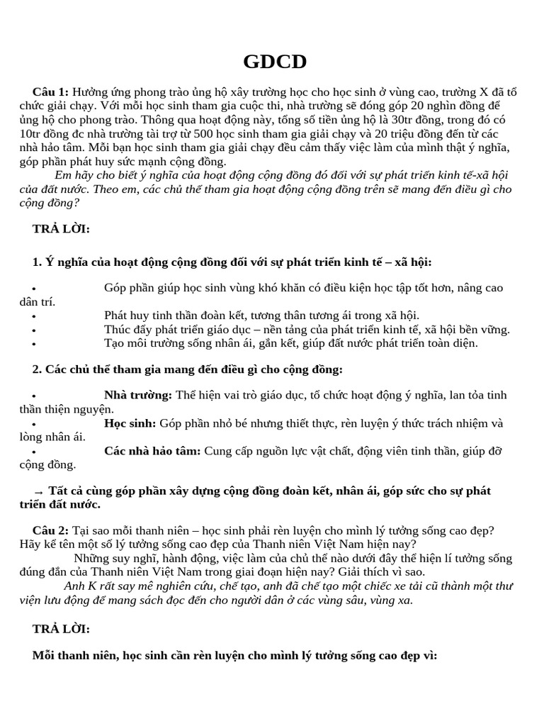 GDCD | PDF