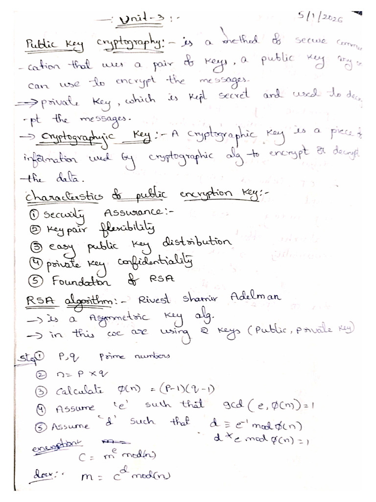 CNS Unit-3 | PDF