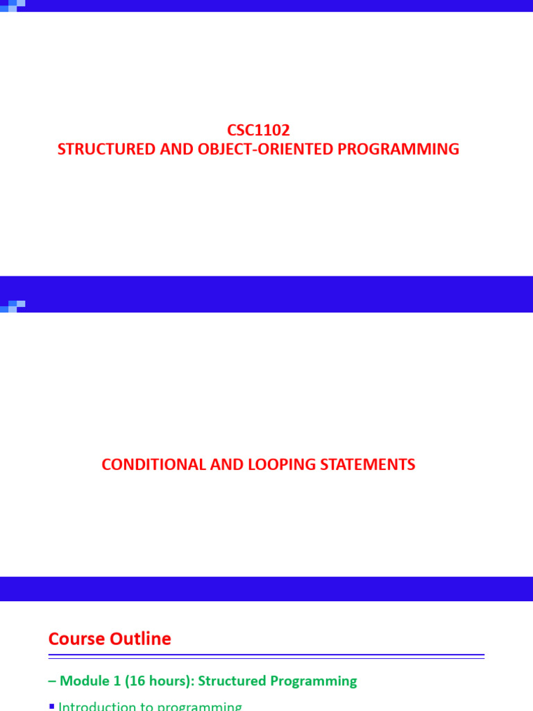 Lect5 - Conditionals Iteration Functions Files | PDF | Control Flow ...