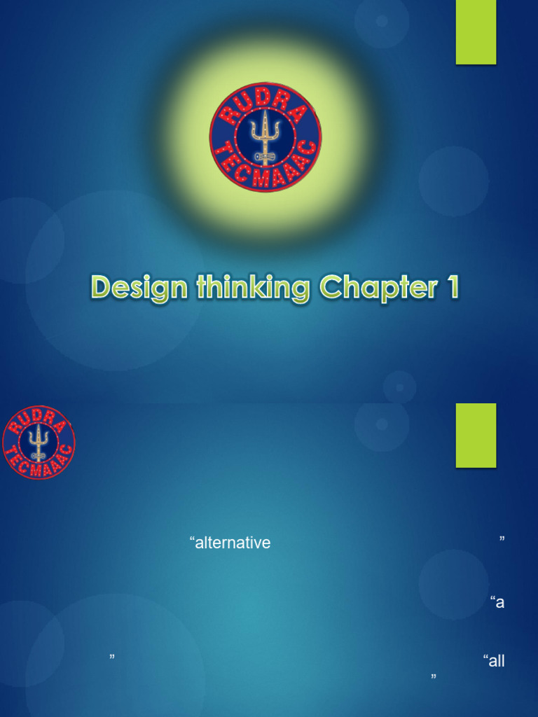 Design Thinking Chapter 1 | PDF | Design Thinking | Thought