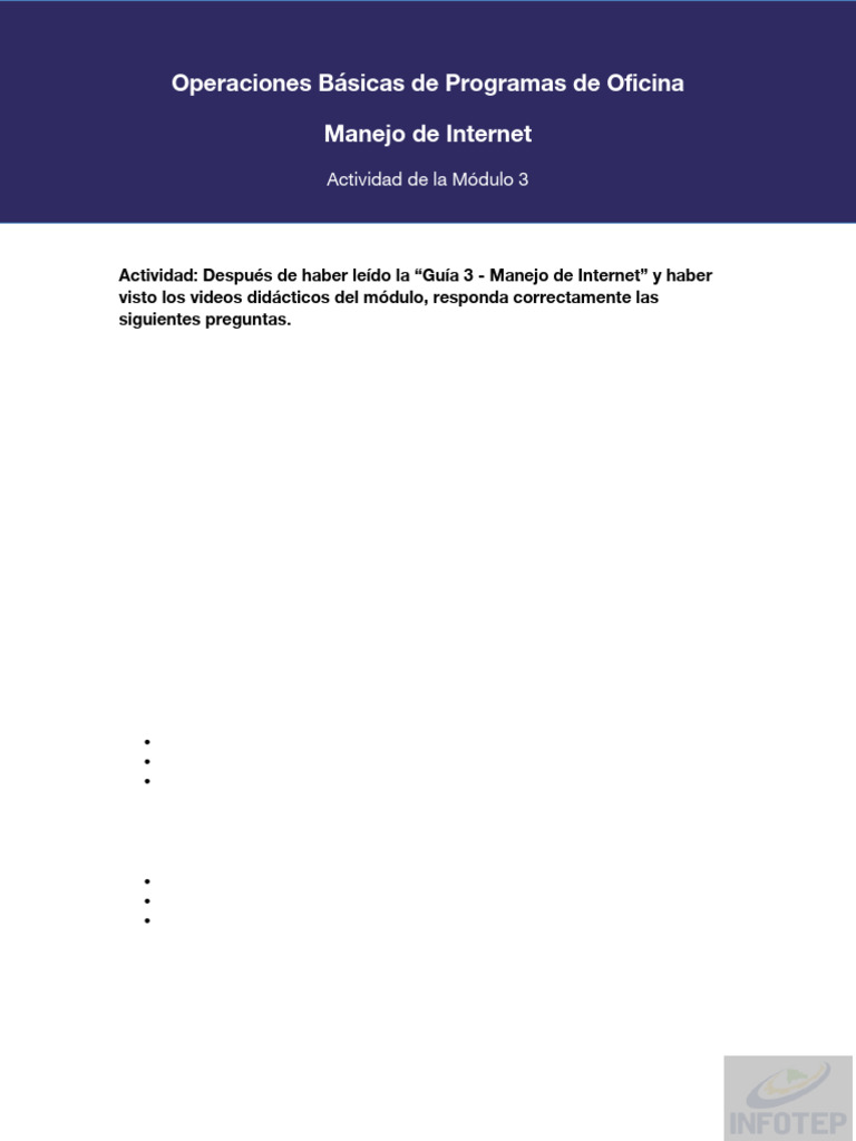 Actividad - Módulo 3 Kendry Paulina | PDF | Internet | Computación en ...