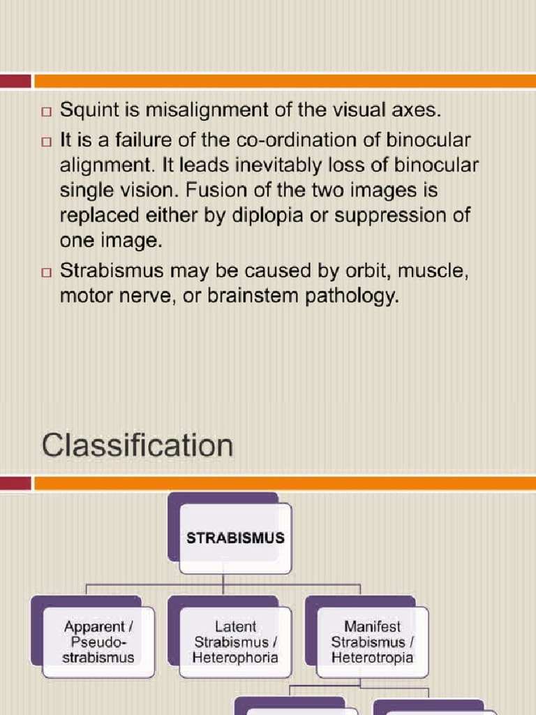 Squint Evaluation | PDF