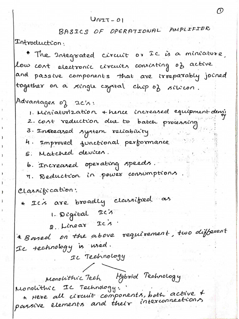 LIC Unit 1 | PDF