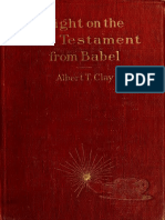 Light On The Old Testament From Babel, Albert Clay. 1907