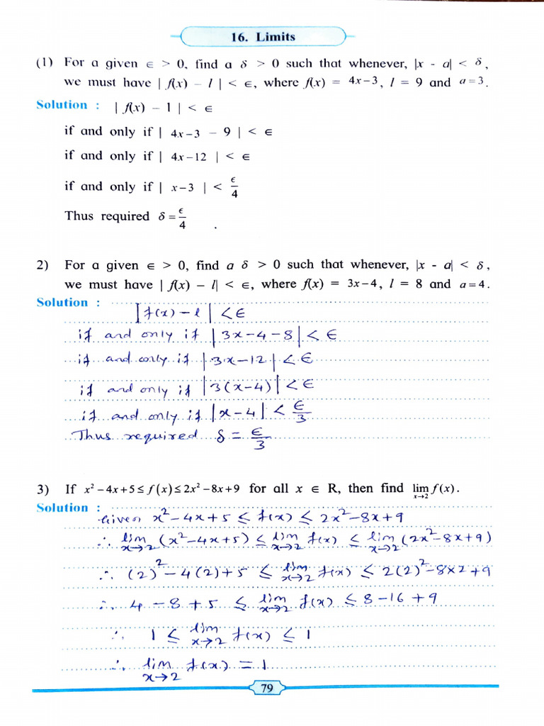 16) Limits | PDF