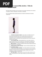 A linguagem corporal Não atrativa