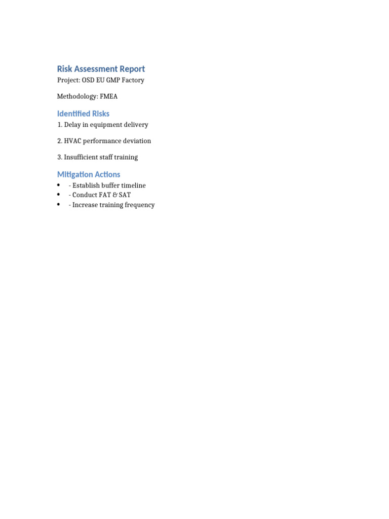Risk Assessment Report | PDF