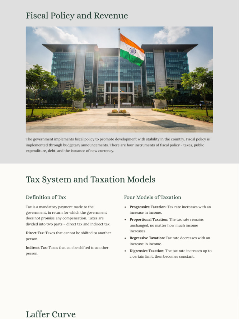 Chapter 4 Economy Fiscal Policy English | PDF | Taxes | Fiscal Policy