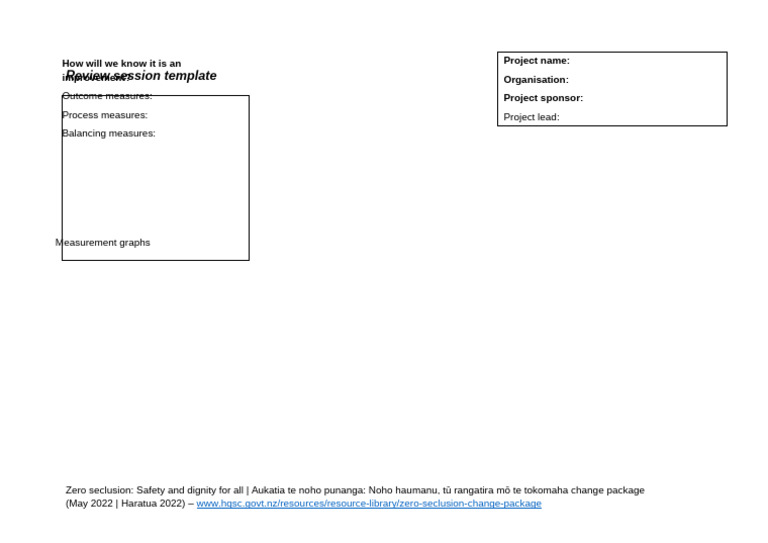 Review Session Template MSWord | PDF
