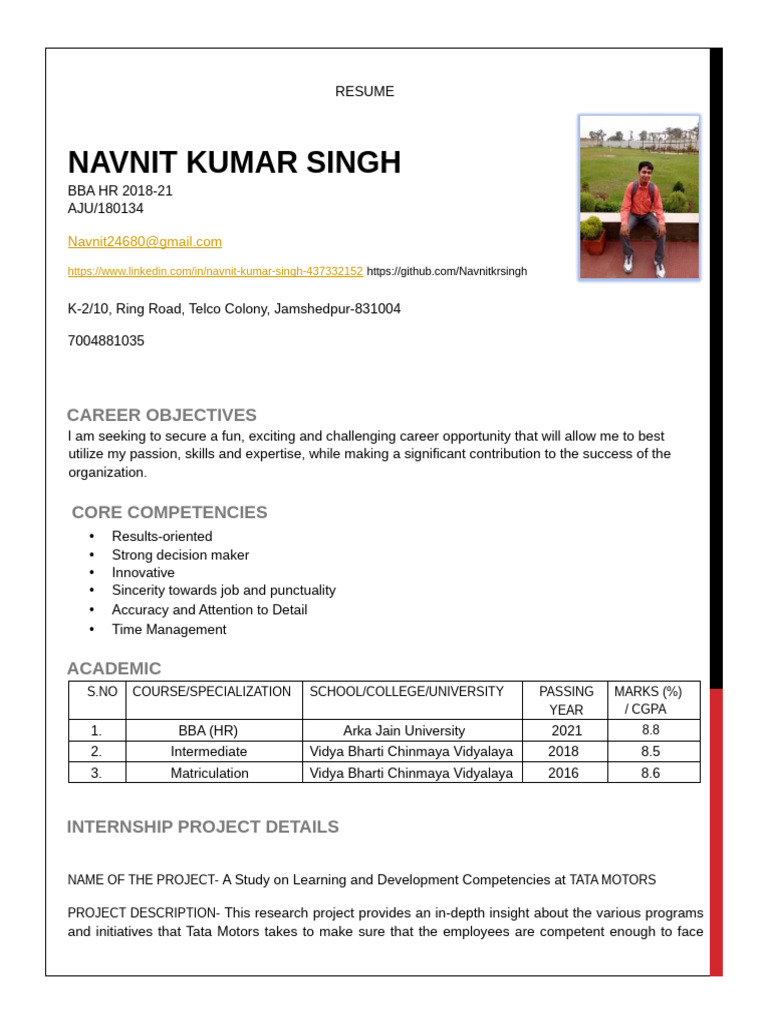 Navnit Kumar Singh Resume Updated-24 | PDF
