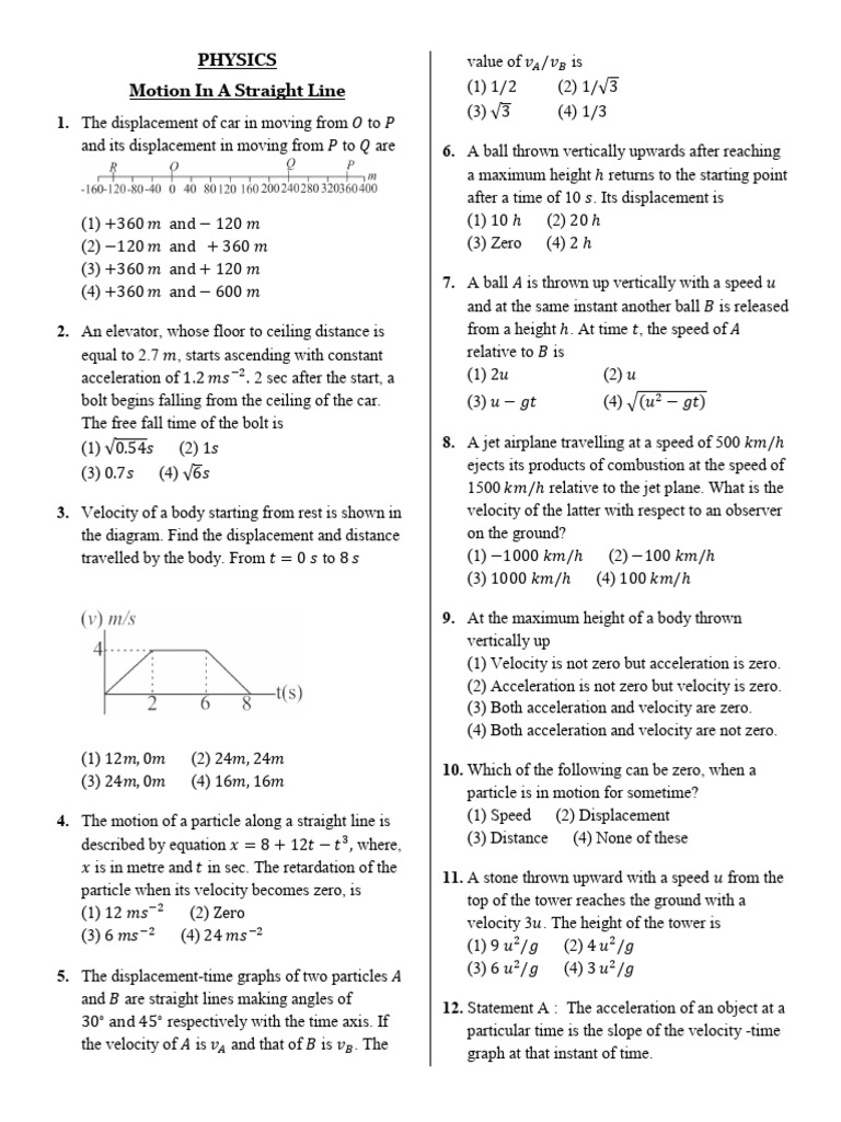 02 Phy Eng | PDF | Acceleration | Velocity