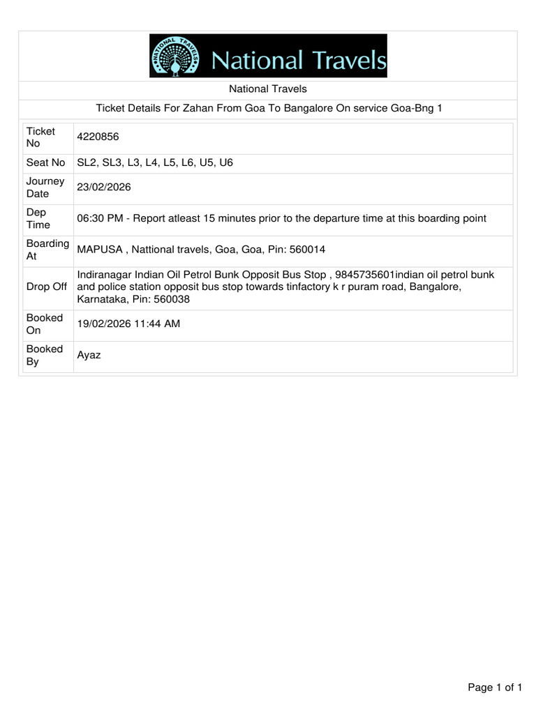 Ticket | PDF