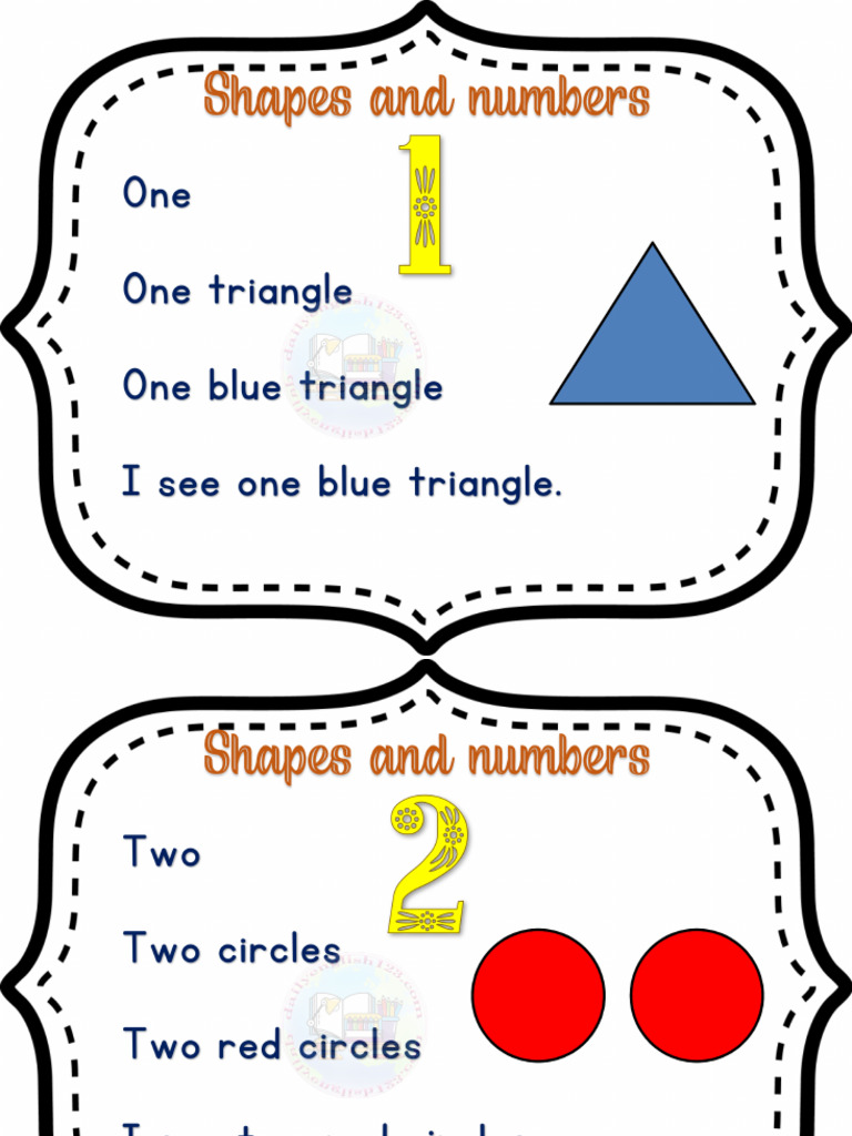 Shapes and Numbers 20p | PDF
