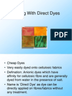 Dyeing With Direct Dyes