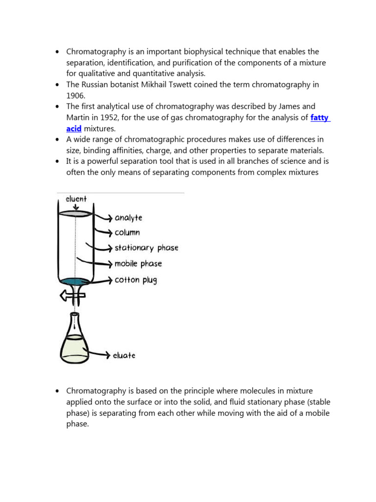 Chromatography Notes | PDF | Chromatography | Thin Layer Chromatography