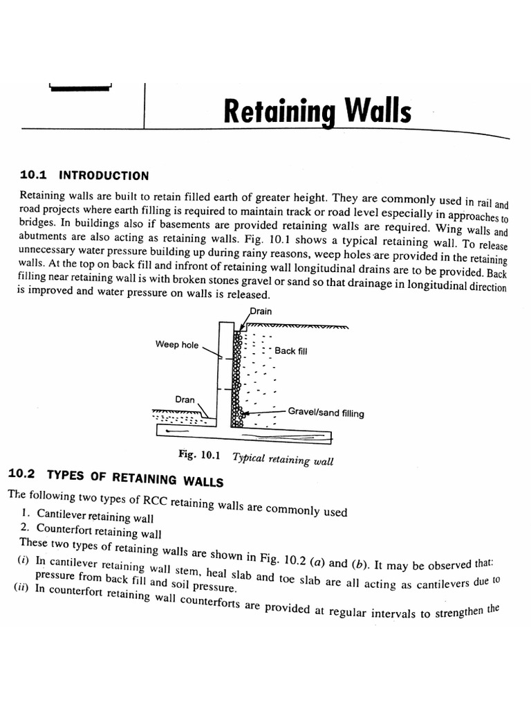 Retaining Walls 1 | PDF