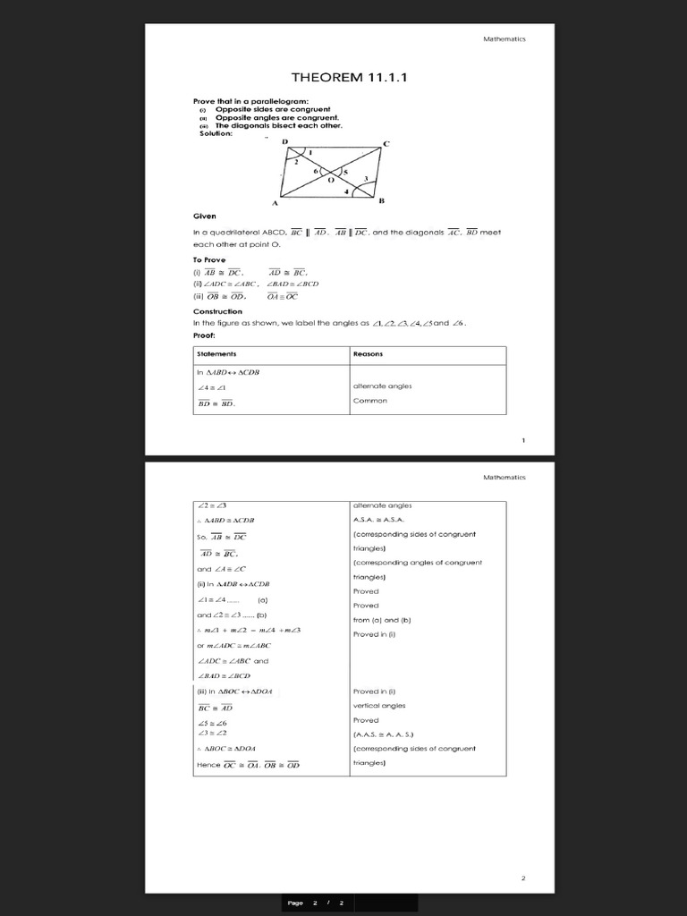 9th Class Math Notes Chapter 11 Fed Board | PDF