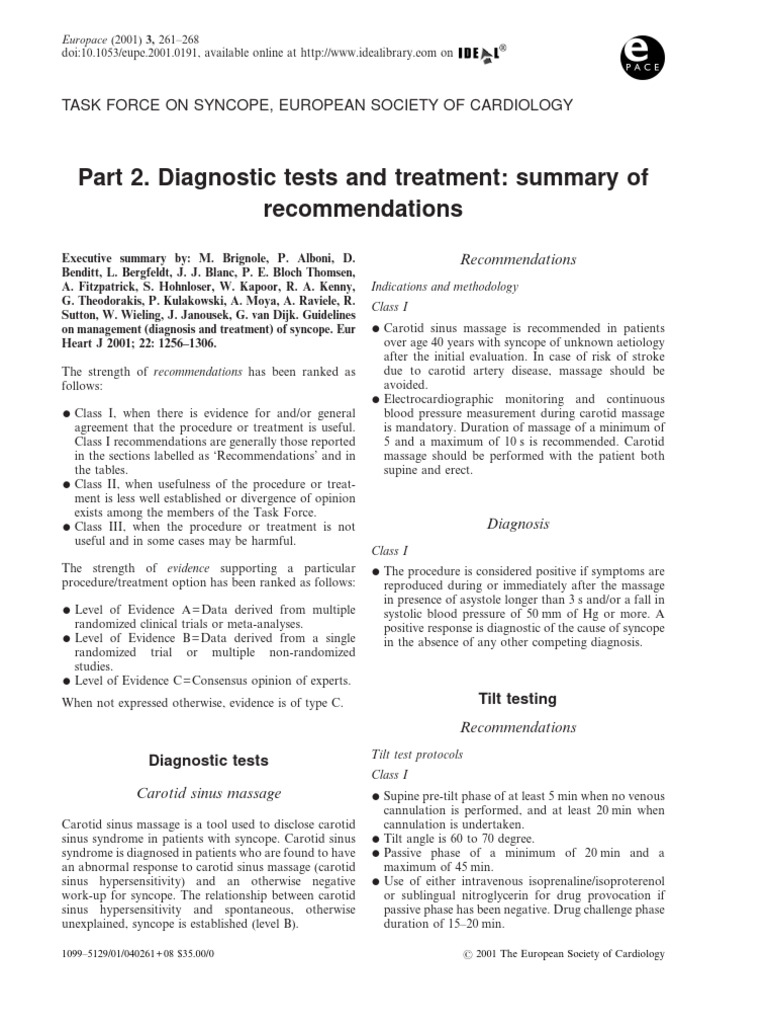 Part 2 Diagnostic Tests and Treatment Su | PDF | Cardiovascular ...