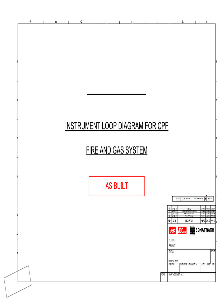 Instrument Loop Diagram For CPF Fire and Gas System | PDF | Navigation