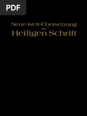 Neue Welt Ubersetzung Der Heiligen Schrift