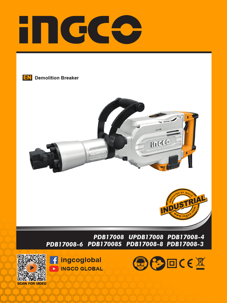 Ingco PDB17008 | PDF | Enchufes y tomas de corriente alterna | Herramientas