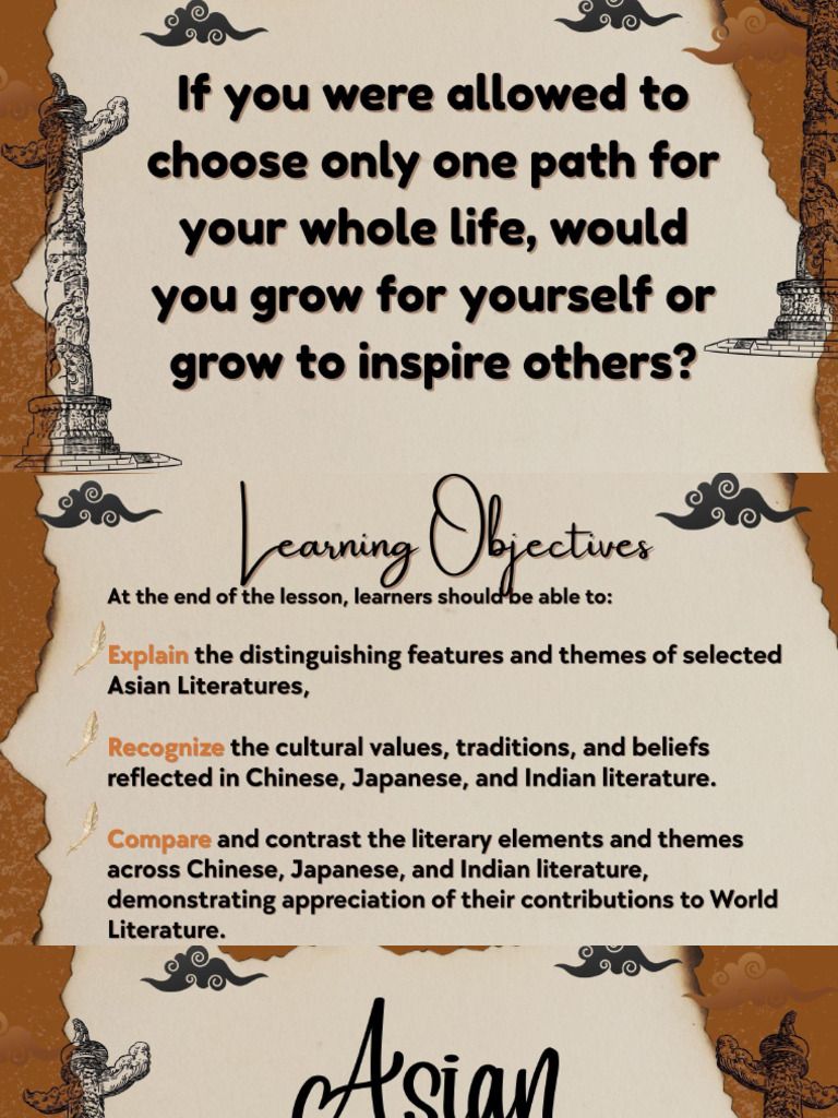 L2: Asian Literature | PDF
