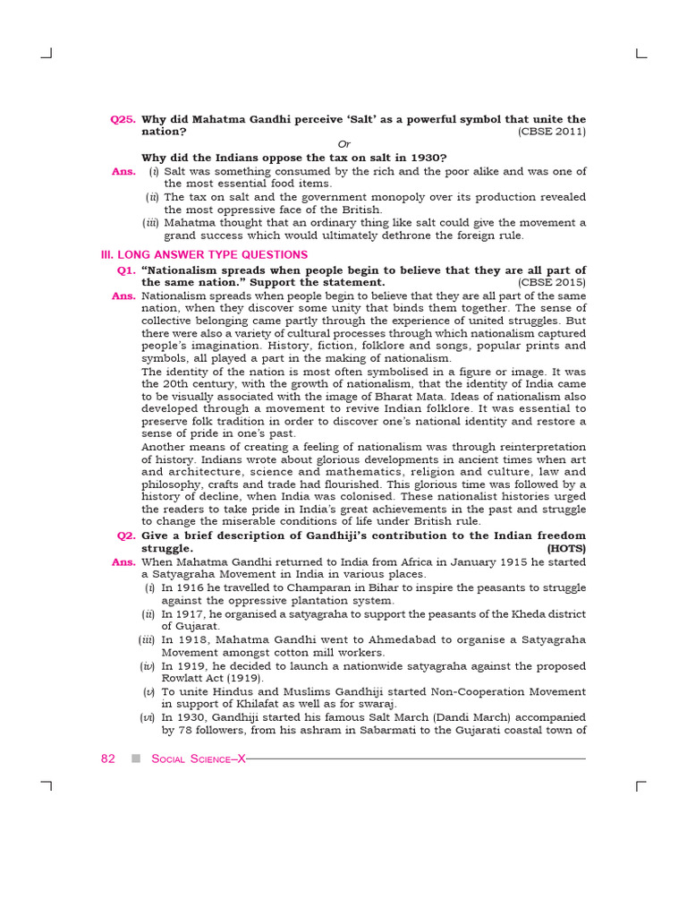 Social Science Volume 3 | PDF | Mahatma Gandhi | Minerals