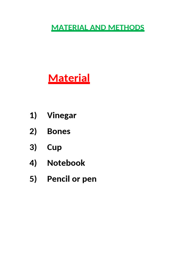 Material and Methods | PDF