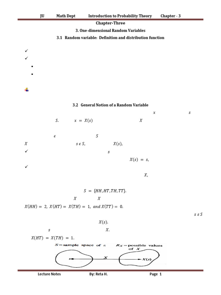 Chapter 3p | PDF | Probability Distribution | Random Variable