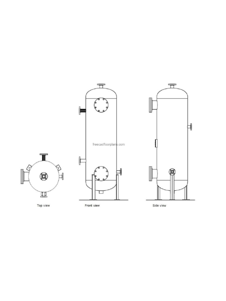 Drawing Sheet No. - 1 Pressure Vessel | PDF