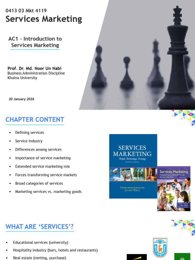 AC1 - Introduction To Services Marketing | PDF | Marketing | Business ...
