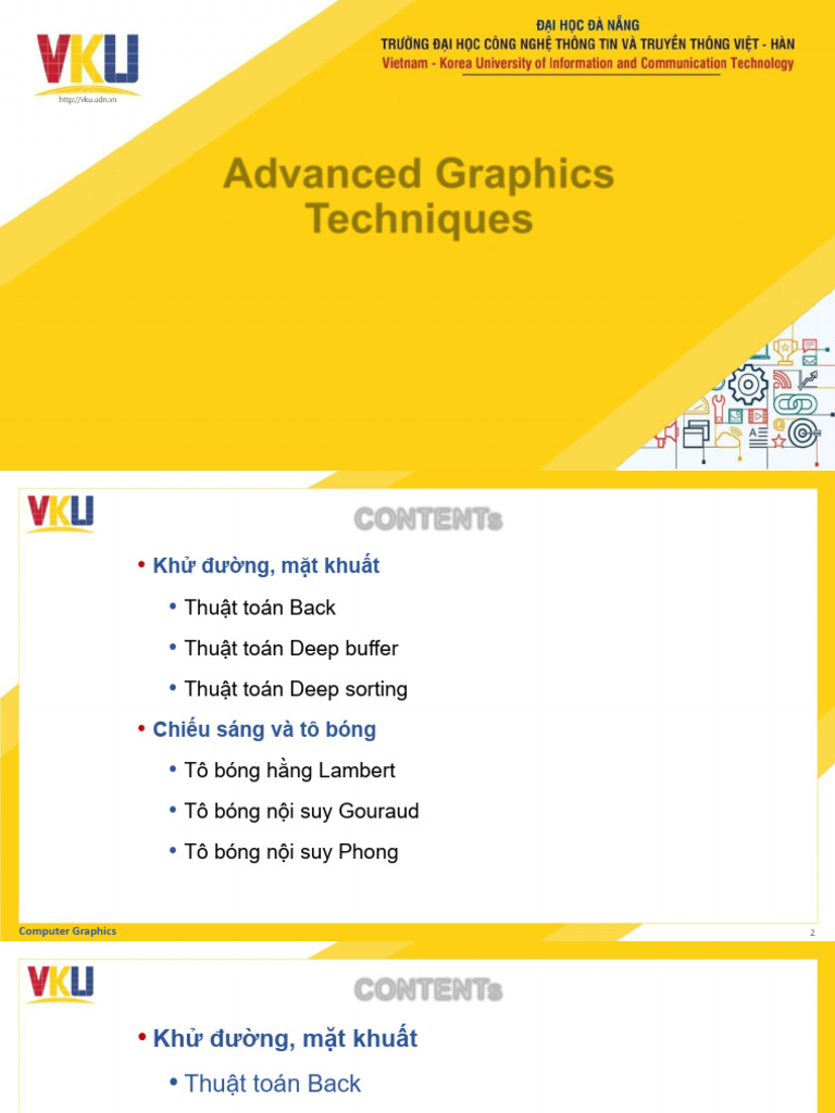 CG.5 - Advanced Graphics Techniques (18-22) | PDF