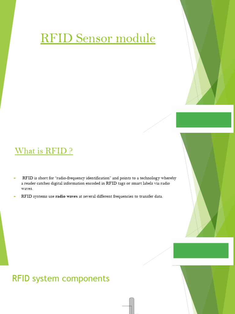 RFID Sensor Module | PDF