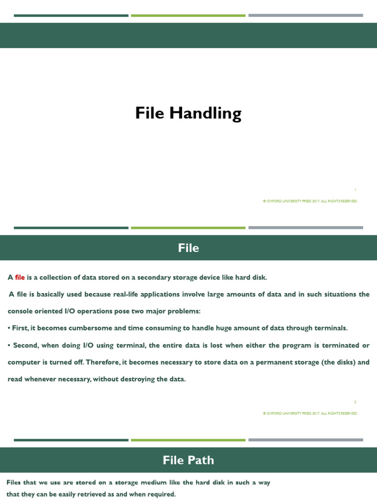 Unit 6 - File Handling and Dictionaries-3 | PDF | Computer File | Text File