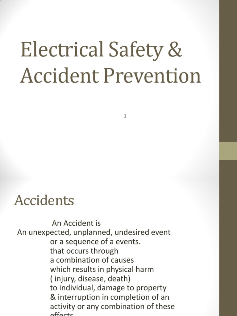 Electrical Safety & Accident Prevention | PDF | Electrical Engineering ...