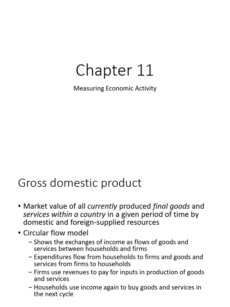 Chapter 11 Measuring Economic Activity | PDF | Gross Domestic Product ...