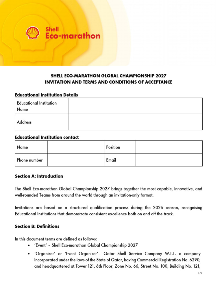 SEM Global Championship 2027 - Invitation and Waiver | PDF ...
