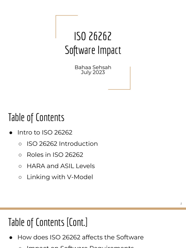 (Slides) ISO 26262 Software Impact - 1 | PDF | Safety | Automotive Industry