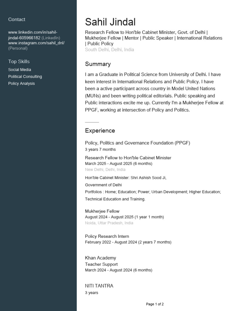 Profile | PDF