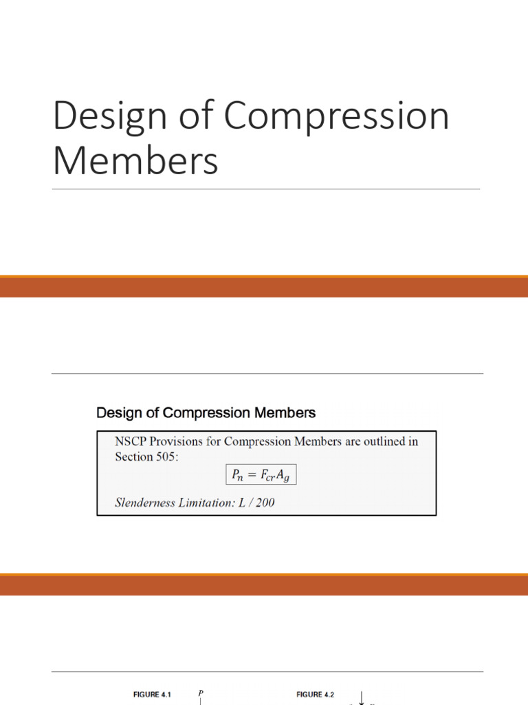 03 Design of Compression Members | PDF