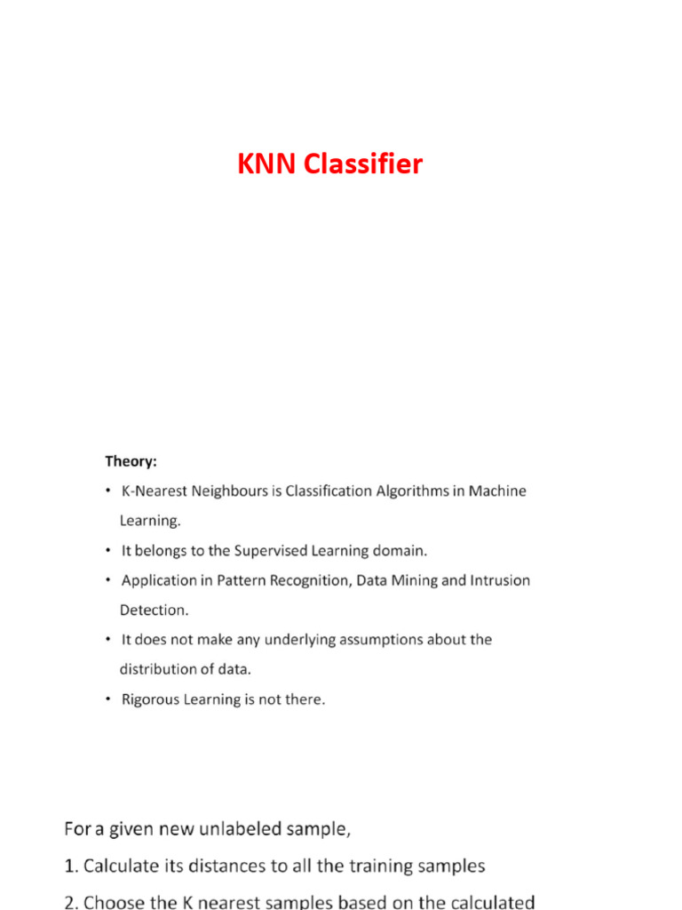 KNN Classifier | PDF