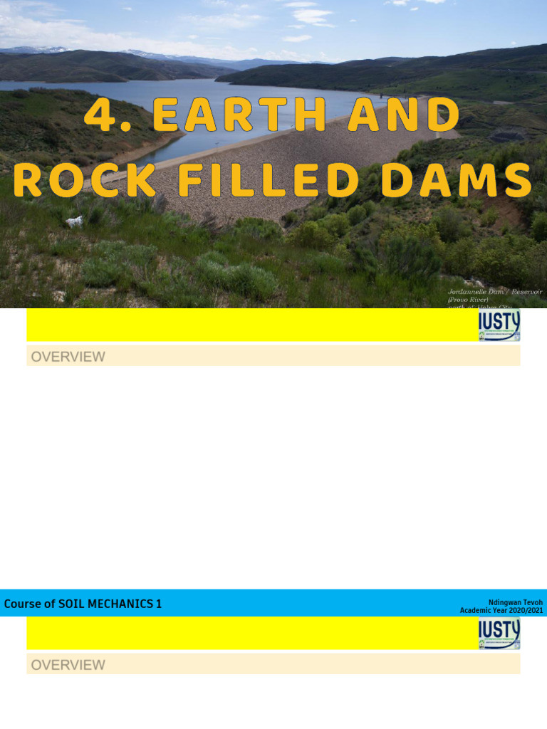 A. Earth and Rock Filled Dams | PDF | Dam | Soil Mechanics