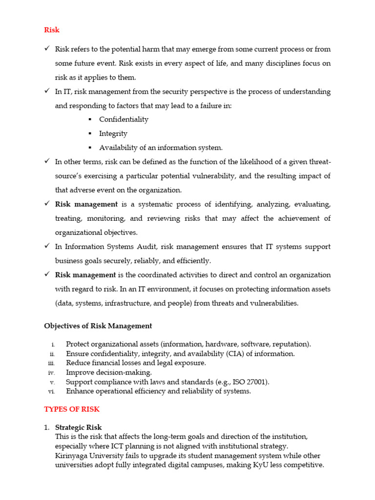 Week 4 The Business Process and IT Risks | PDF | Information Security ...
