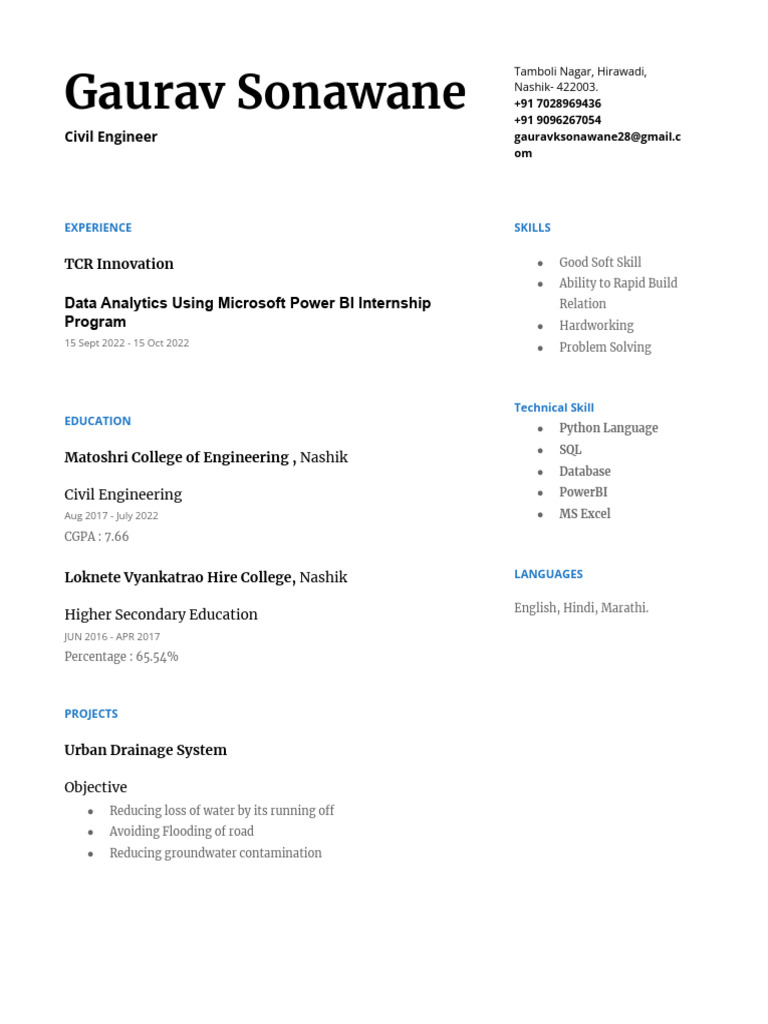 Resume Gaurav | PDF