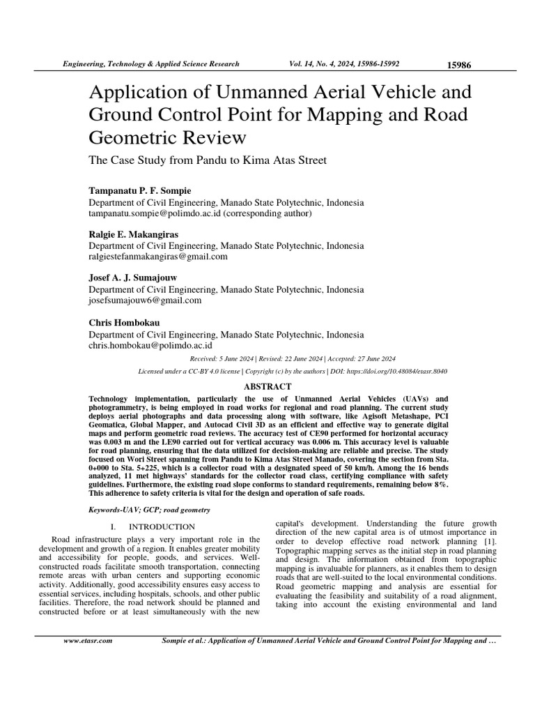 Application of Unmanned Aerial Vehicle and Ground | PDF | Unmanned ...