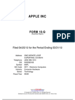 Apple Inc: FORM 10-Q