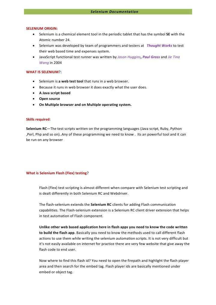 Selenium documentation pdf selenium software scripting language