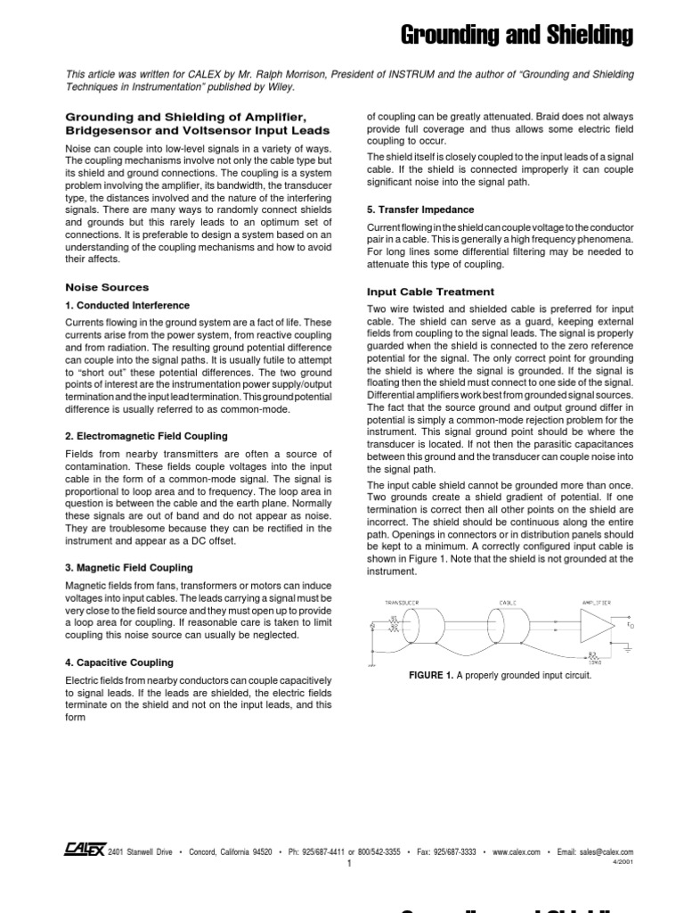 Grounding and Shielding | PDF
